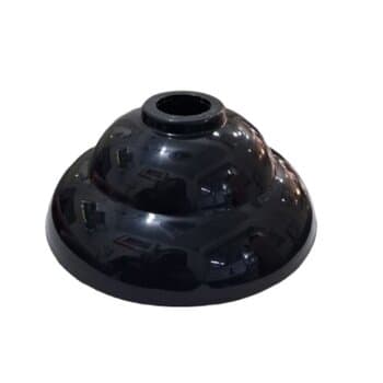 CANOPLA CAPA PLÁSTICA DO SUPORTE DE PAREDE P/VENTILADOR VENTI-DELTA - COR PRETA - CANOPLA PLASTICA PRETA