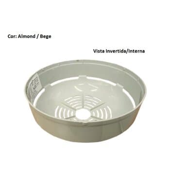 CARENAGEM CAPA SUPERIOR DO MOTOR DO VENTILADOR LATINA COR BEGE - CARENAGEM VTL PLÁSTICA BRANCA COM ALETAS - foto 1 de 5