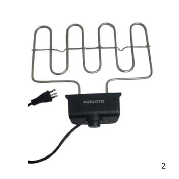 RESISTENCIA GRILL CHURRASQUEIRA VTS/AGRATTO 127V CH2 MR.CHEFF C/CAIXA CONTROLE+ PLUG