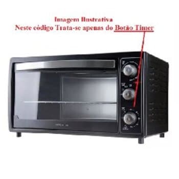 BOTĂO KNOB FUNÇĂO TIMER FORNO FE50-01/02 110V/220V VENTISOL AGRATTO - *VENDIDO P/UNIDADE