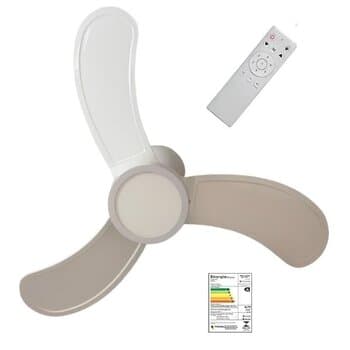 VENTILADOR DE TETO VENTISOL INFANTIL INVERTER LED12W6500K 110V-135W BRANCO 3PAS PL MINI ARTE BRANCAS CHAVE 3-VEL - DIAM.79 80CM