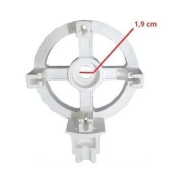 Tampa do Motor Traseira p/Ventilador Ventisilva 65cm VCL VPL BRANCA - Carcaca Nylon