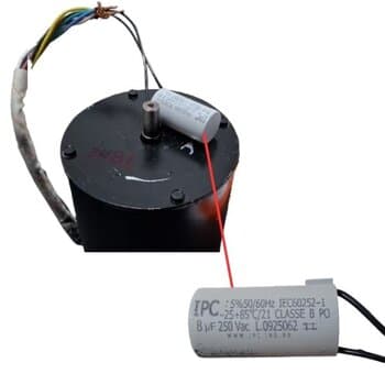Motor p/Exaustor 30CM 40CM Vent Air Ventair Linha Pesada Blindado BIV08,0uF Baixa Rotacao-1650rpm 75dB E12mm Alta Vazao 30cm-3600M3H / 40cm-6600M3H
