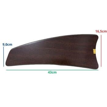 PÁ HÉLICE P/VENTILADOR DE TETO 0FUROS MDF PRIMA BOEING COR TABACO SEM FURAÇĂO SERVE P/VÁRIOS MODELOS - *VENDIDA P/UNIDADE