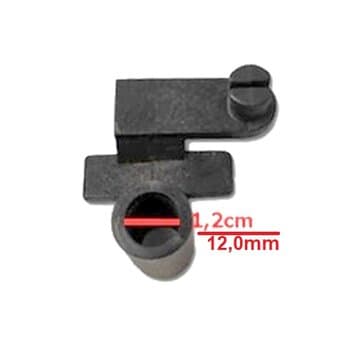 MECANISMO DO OSCILANTE SUPORTE DO MOTOR VENT NEW 50/60CM COR PRETA - SERVE P/VO ARGE C/AJUSTE N/ENCAIXE DE 12X13MM - foto 1 de 4