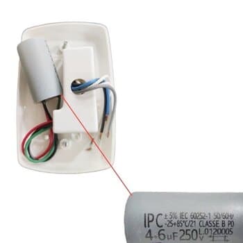 CHAVE 3VELOCIDADES P/VENTILADOR DE TETO 110V VOLARE-ORIGINAL VOLARE VENTAX VENTAX10 - C/CAP.10,0UF (4,0+6,0MF)