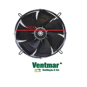 EXAUSTOR/SOPRADOR DE 40CM ASAFAN MF-220V 360W VAZAO-03840M3/H 1540RPM AXIAL COOLER 7PÁS ASA4E-400BC 400MM