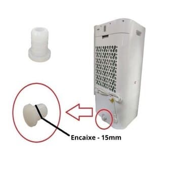 TAMPAO DO DRENO DO RESERVATORIO CLIMATIZADOR VENTISOL NOBILLE CLM20 LITROS 110/220VOLTS - BUJAO DRENO - *VENDIDA P/UNIDADE - foto 1 de 3