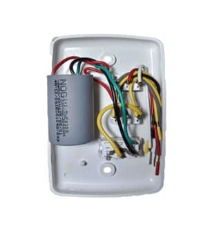 CHAVE P/ VENTILADOR DE TETO 220V 3VEL C/CAP.02,5UF (1,0+1,5) LIGA 1 LAMPADA - ALISEU/ VENTI-DELTA LUNIK/ LATINA / VENTISOL 220VOLTS,