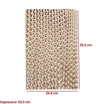 COLMEIA P/CLIMATIZADOR - ESP.03,5X L24,0 X A/C035,0CM TRASEIRA VENTISOL NOBILLE CLM10 LITROS CLM-10 - PAINEL EVAPORATIVO 03524-03,5 - VENDIDA P/UNIDADE