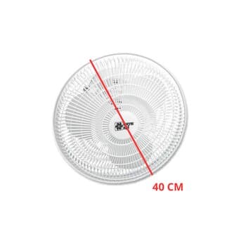 VENTILADOR DE TETO LOREN SID ORBITAL 40CM TURBO BIV BRANCO 3PÁS G/PLÁSTICA - ROTACAO 360-GRAUS - SEM LUMINARIA P/AREA GOURMET