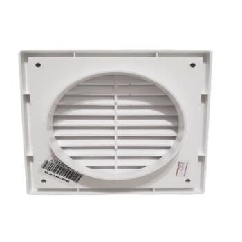 GRADE VENEZIANA 12X12CM 125MM 5-POLEGADAS FIXA P/VENTILAÇĂO DE SUPERFÍCIE - GRELHA PL EXTERNA C/DEFLETORAS P/SAIDA DE AR - VTN4W - MULTIVAC