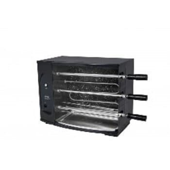 Assador Churrasqueira Rotativa Elétrica 110Volts 03-Espetos - Arke Vitta Smart - Modelo p/Uso Direto na Tomada 110Volts