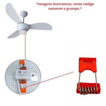 GARRA TRAVA PLÁSTICA DO PANEL LED VENTILADOR VENTISOL MISTRAL - *VENDIDA P/UNIDADE - foto 1 de 3