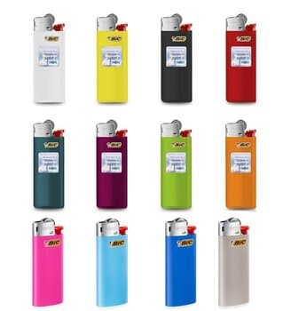 ISQUEIRO BIC MINI COLORIDOS - BLISTER - *VENDIDO P/UNIDADE