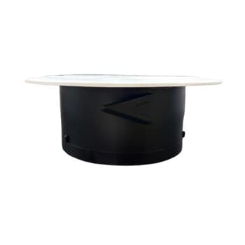GRADE VENEZIANA 15X15CM 06,0" 150MM GRELHA FIXA REDONDA PLÁSTICA BRANCA - P/VENTILAÇĂO DE SUPERFÍCIE S/TELA - RTN-6 150