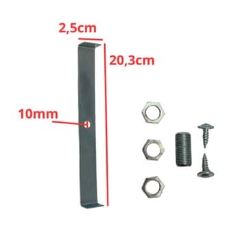 SUPORTE P/PLAFON PAINEL LED21CM 22CM - KIT ESPECIAL P/INSTALAR EM VENTILADOR DE TETO DE VÁRIAS MARCAS - foto 1 de 3