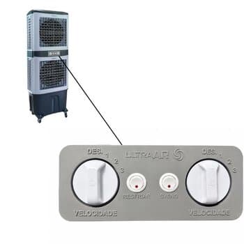 PAINEL DE CONTROLE C/TECLAS BOTOES P/CLIMATIZADOR ULTRAAR - CONJ.P/TROCA ULTRA 80 DOUBLE - 2-TECLAS + BOTĂO MENOR BOTĂO MAIOR