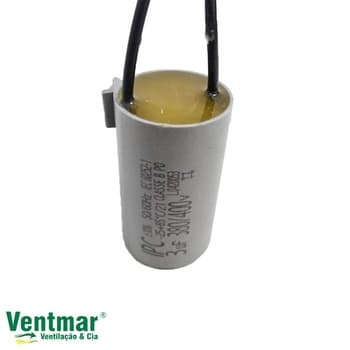 CAPACITOR 003,0UF 2FIOS RD 380VAC P/EXAUSTOR VENTISOL 30CM 220V/VENTILADOR LOREN SID TRON VOLARE LATINA-220VOLTS