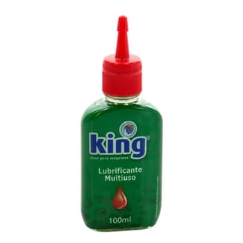 ÓLEO LUBRIFICANTE P/MÁQUINAS DE COSTURA 100ml KING MULTIUSO - LUBRIFICAR DOBRADIÇAS, ETC...