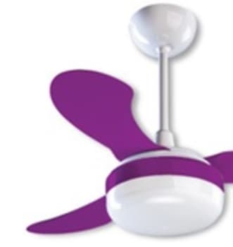 PÁ HÉLICE P/VENTILADOR DE TETO VENTISOL PETIT COR LILÁS/ROXA - 01-PÁ PLÁSTICA ARTE PETIT - *VENDIDA P/UNIDADE