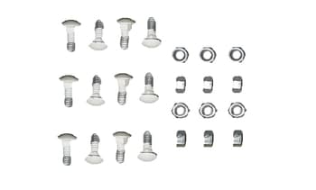 Parafuso Fixador da Garra na Pá do Ventilador Volare - Kit contendo 12 Parafusos Brancos com Cabeça + Porca - foto 1 de 2