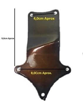 GARRA SUPORTE DA PÁ HÉLICE P/VENTILADOR DE TETO TRON AVENTADOR - COR BRONZE -*VENDIDO P/UNIDADE - GARRA AT TRON COMERCIAL NEW ATUAL
