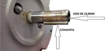 MOTOR P/CLIMATIZADOR CLIMATTIZE 220V20,0UF - FIX PLUS INDUSTRIAL 1/2CV 840RPM - LADO/HÉL G/H E-15,0MM - INDUÇĂO MONOFÁSICO