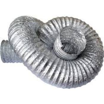 DUTO FLEXIVEL TUBO DE ALUMINIO 30CM P/EXAUSTORES 300MM -*VENDIDO P/METRO- ALUDEC 6012 P/ATÉ 140C° 12POL"314MM