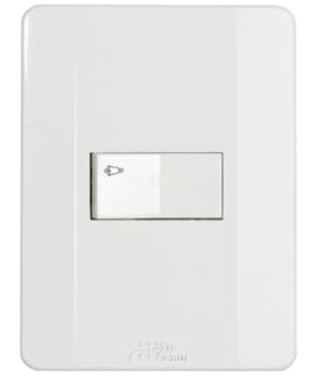 Interruptor Elétrico 1 Tecla Liga/Desliga Tipo Pulsador p/Campainha Convencional Bivolt