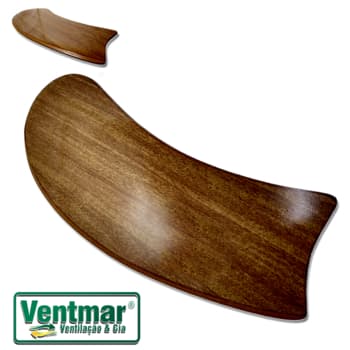 PÁ HÉLICE P/VENTILADOR DE TETO - MDF ARTE MOGNO SEM FURAÇĂO MONTA EM DIVERSOS VENTILADORES VENTI-DELTA LOREN SID ARGE *VENDIDA P/UNIDADE