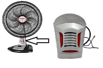 DISPOSITIVO REPELENTE ELETRICO 110V P/VENTILADOR MONDIAL 40CM TURBO FORCE 8P - P/USO C/PASTILHAS