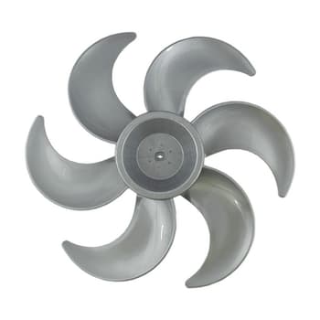 HELICE DE 40CM P/VENTILADOR ARNO TURBO SILENCIO 40CM 6PAS PLASTICA CINZA FURO 08,0MM ENCAIXE PONTA CRUZETA