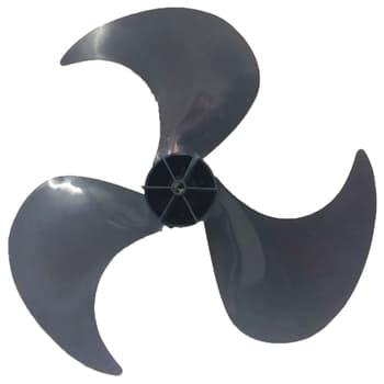 HELICE DE 30CM P/VENTILADOR ARNO TURBO SILENCIO 30CM 3PAS PL PRETA - ENCAIXE CRUZETA DIANTEIRA F-08,0MM SEM T/TRASEIRA - ARNO TS - DIAMETRO 28CM PRETA - foto 1 de 4