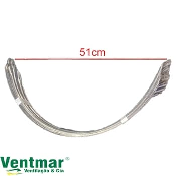 KIT REPARO P/EXAUSTOR EÓLICO 24" POLEGADAS - 10 ALETAS DE 51CM - MARIVENT - *APENAS AS ALETAS