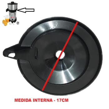 Base Plástica Escoador de Suco da Bica Inox Espremedor/Extrator de Sucos VITALEX - Vita Inox Pequeno e Médio - *Apenas Escoador de Suco da Vita Inox