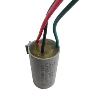 CAPACITOR 007,5UF 3FIOS 3,0+4,5MF RD 250VAC P/VENTILADOR DE TETO ALISEU 110V/ TERRAL GEO SLIM NANO INSPIRE/ DELTA NEW LIGH/ LATINA/ LOREN SID 110V - foto 1 de 3