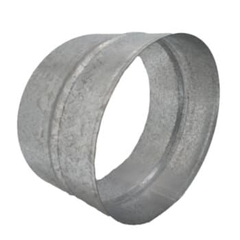 Colarinho para Emenda em Tubos Flexíveis 200X200MM - Flange Metal galvanizada para Duto Flexível de 20x20cm