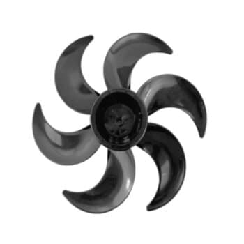 HELICE DE 30CM P/VENTILADOR ARNO 30CM 6PAS COR PRETA - ENCAIXE CRUZETA DIANTEIRA EIXO 8,0MM SEM TRAVA TRASEIRA - ARNO TS30 TURBO SILENCIO MAXX ALIVIO