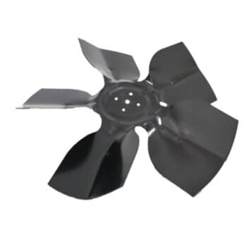 Hélice de 23cm p/Exaustor de 25CM Venti-Delta Linha Pesada p/Churrasqueira - 5P Zincadas Diâm.23CM - Trava Bucha 4P Fixar c/1-Parafuso Centro do Eixo